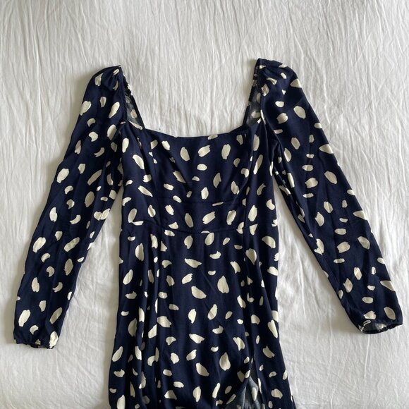 Reformation Sigmund Dress Splatter Print (sz 6) - Picture 5 of 11